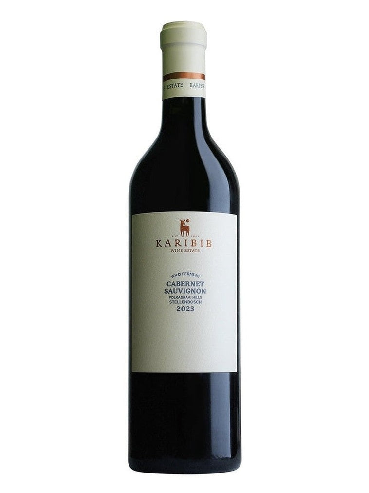 Karibib Cabernet Sauvignon red wine bottle with antelope logo label