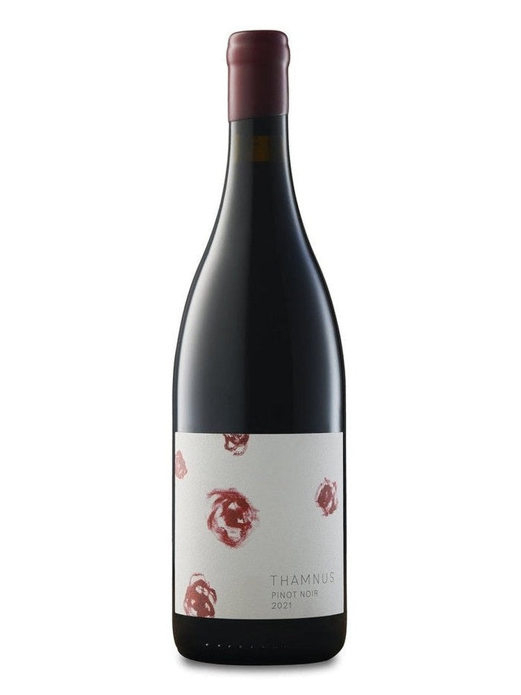 Thamnus Pinot Noir 2021 red wine bottle with textured label